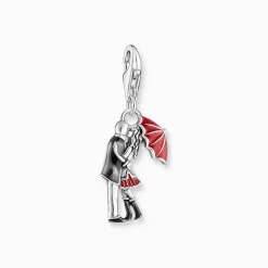 Women THOMAS SABO Charms|Charms-Silver charm pendant with kissing couple