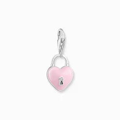 Women THOMAS SABO Charms|Charms-Silver charm pendant with three-dimensional heart