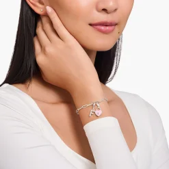 Women THOMAS SABO Charms|Charms-Silver charm pendant with three-dimensional heart