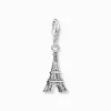 Women THOMAS SABO Charms|Charms-Silver charm pendant with Eiffel Tower and white zirconia
