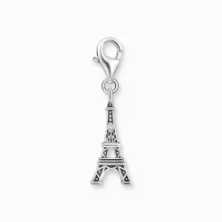 Women THOMAS SABO Charms|Charms-Silver charm pendant with Eiffel Tower and white zirconia