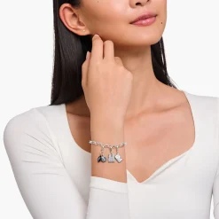Women THOMAS SABO Charms|Charms-Silver charm pendant with beret hat and Breton shirt