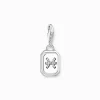 Women THOMAS SABO Charms|Charms-Silver charm pendant zodiac sign Pisces with zirconia
