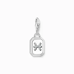 Women THOMAS SABO Charms|Charms-Silver charm pendant zodiac sign Pisces with zirconia