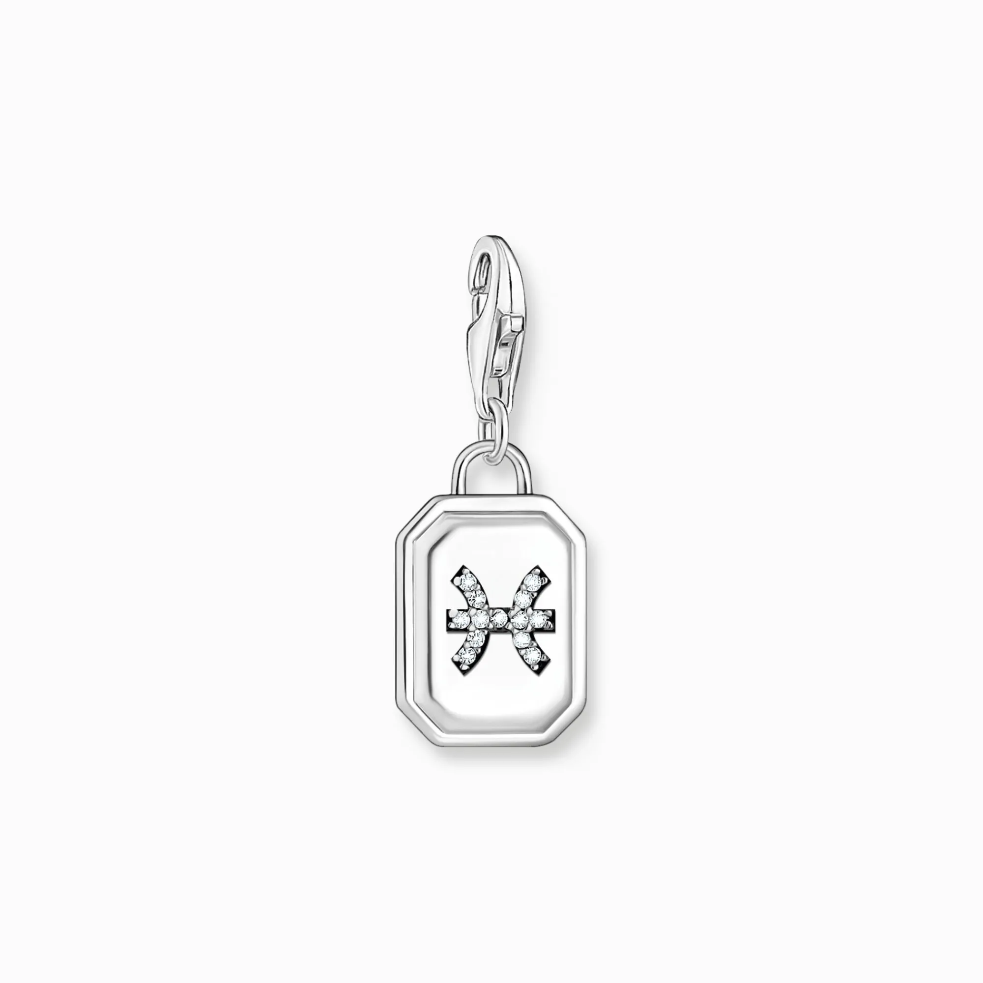 Women THOMAS SABO Charms|Charms-Silver charm pendant zodiac sign Pisces with zirconia