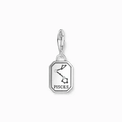 Women THOMAS SABO Charms|Charms-Silver charm pendant zodiac sign Pisces with zirconia