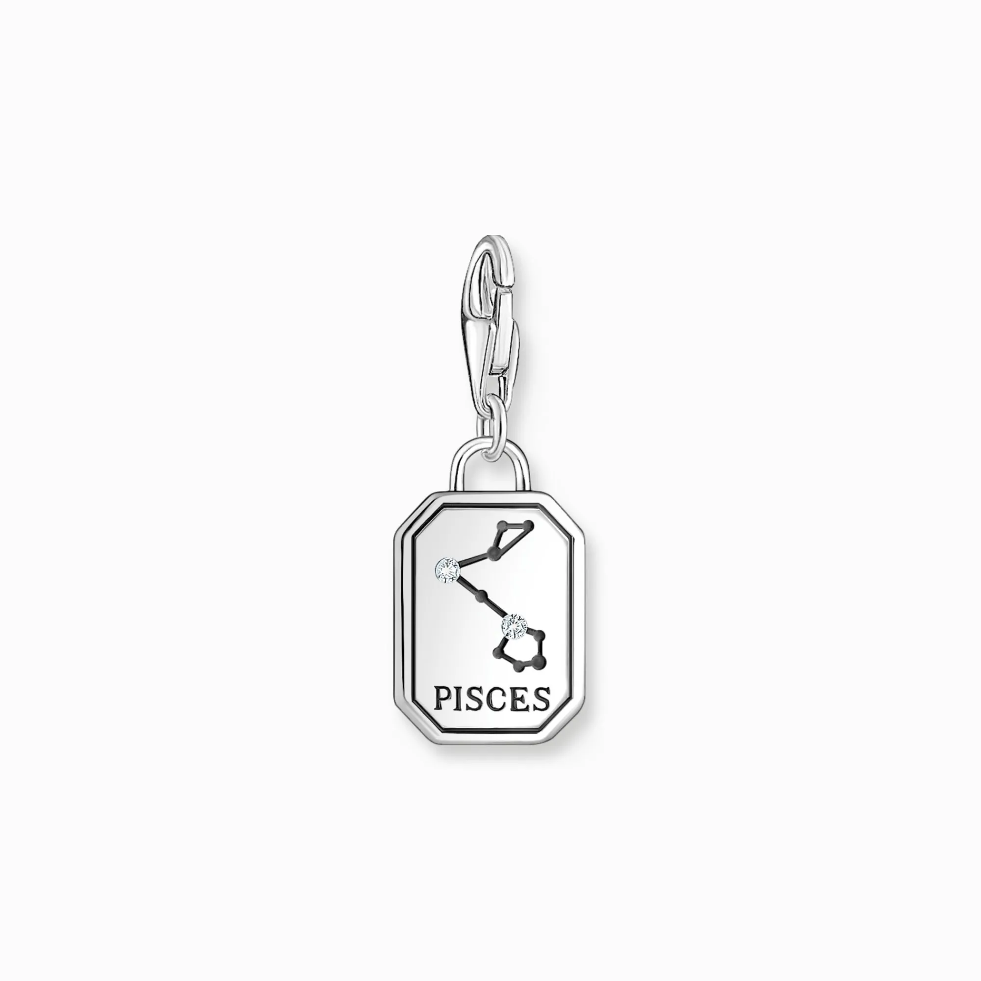 Women THOMAS SABO Charms|Charms-Silver charm pendant zodiac sign Pisces with zirconia