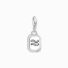 Women THOMAS SABO Charms|Charms-Silver charm pendant zodiac sign Aquarius with zirconia