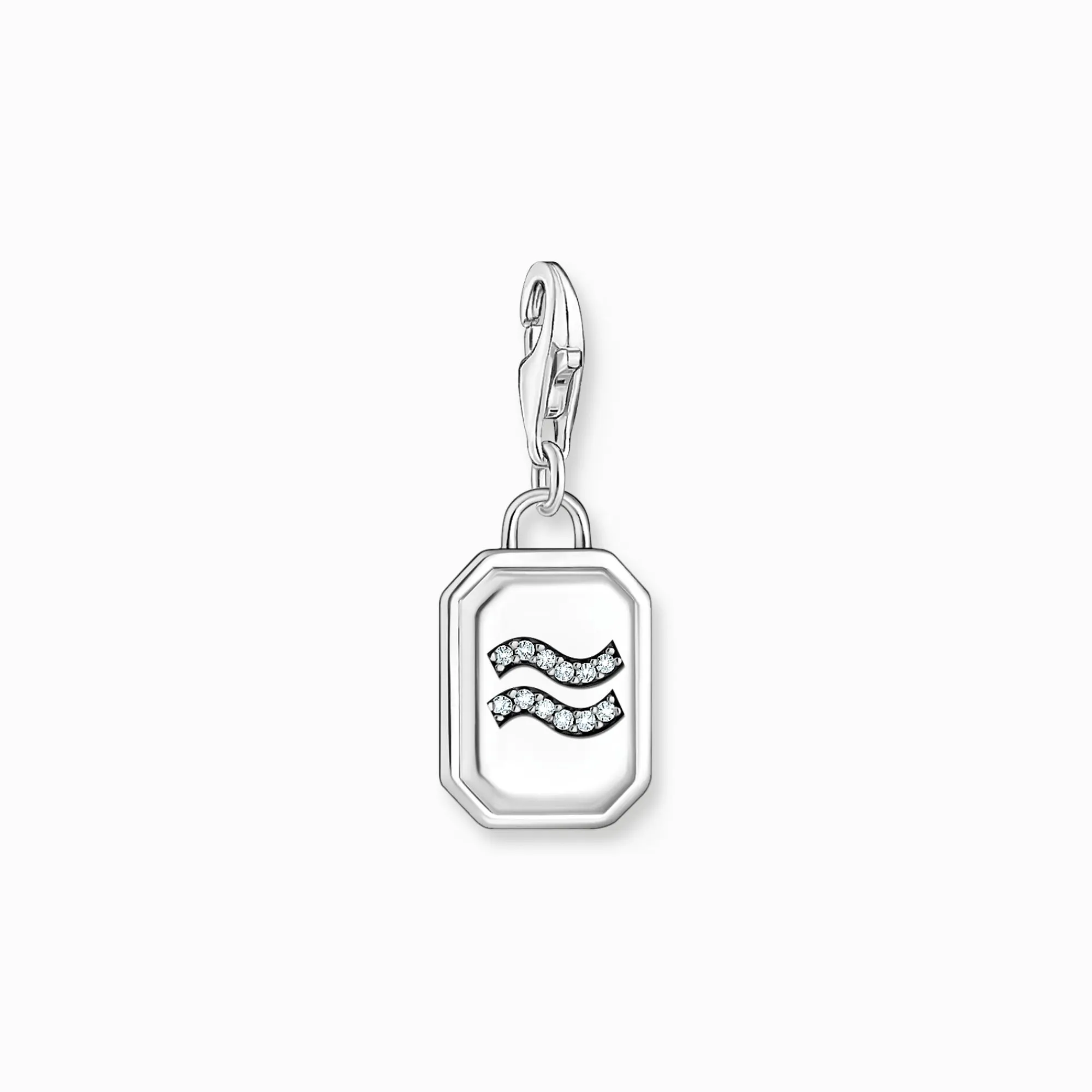 Women THOMAS SABO Charms|Charms-Silver charm pendant zodiac sign Aquarius with zirconia