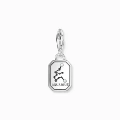 Women THOMAS SABO Charms|Charms-Silver charm pendant zodiac sign Aquarius with zirconia