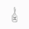 Women THOMAS SABO Charms|Charms-Silver charm pendant zodiac sign Gemini with zirconia