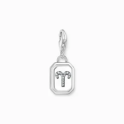 Women THOMAS SABO Charms|Charms-Silver charm pendant zodiac sign Aries with zirconia