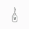 Women THOMAS SABO Charms|Charms-Silver charm pendant zodiac sign Taurus with zirconia