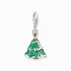 Women THOMAS SABO Charms|Charms-Silver Christmas tree charm pendant