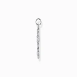 Women THOMAS SABO Pendants|925 Silver-Silver cross pendant with white zirconia pavé