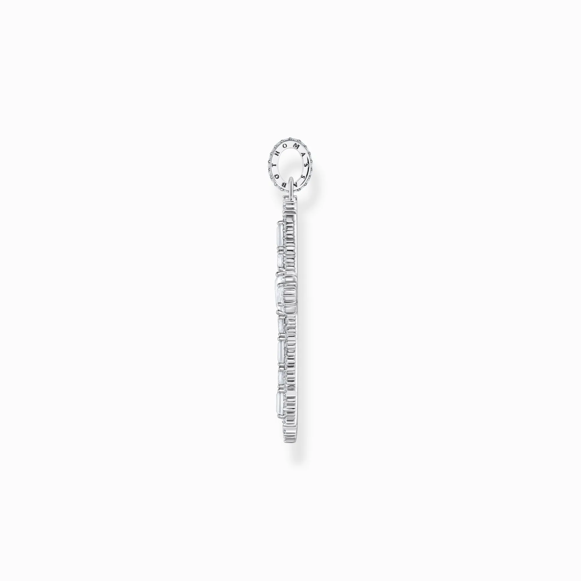 Women THOMAS SABO Pendants|925 Silver-Silver cross pendant with white zirconia pavé