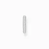 Women THOMAS SABO Ear Cuffs|925 Silver-Silver ear cuff with white zirconia