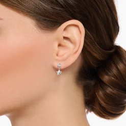Women THOMAS SABO Ear Studs|925 Silver-Silver ear studs with sun and moon pendants