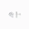 Women THOMAS SABO Earrings|Ear Studs-Silver ear studs with white zirconia in different sizes