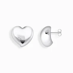 Women THOMAS SABO Earrings|925 Silver-Silver earrings in heart-shape