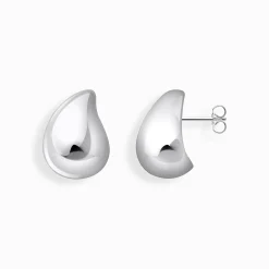 Women THOMAS SABO Earrings|925 Silver-Silver earrings in organic drop-shape