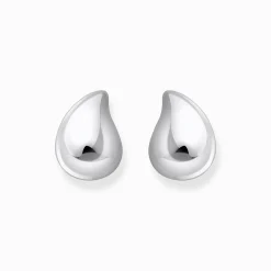 Women THOMAS SABO Earrings|925 Silver-Silver earrings in organic drop-shape
