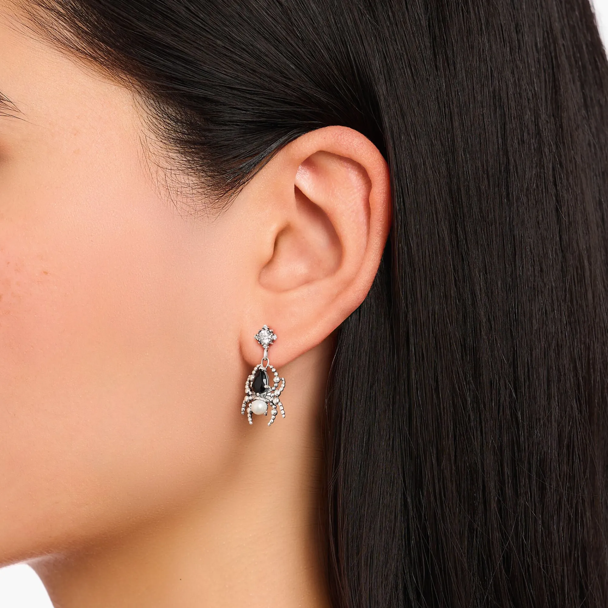 Women THOMAS SABO Earrings|925 Silver-Silver earrings Spider Romance