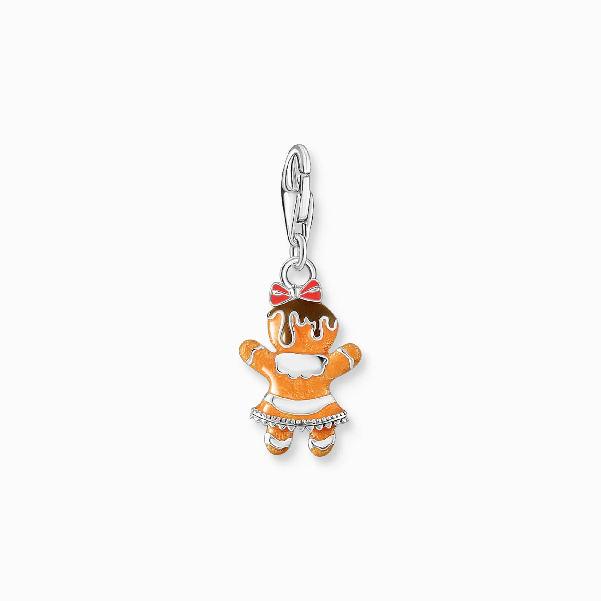 Women THOMAS SABO Charms|Charms-Silver gingerbread girl charm pendant