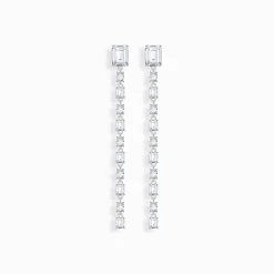 Women THOMAS SABO Earrings|925 Silver-Silver long earrings with white zirconia