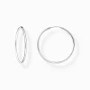 Women THOMAS SABO Hoop Earrings-Silver medium hoop earrings
