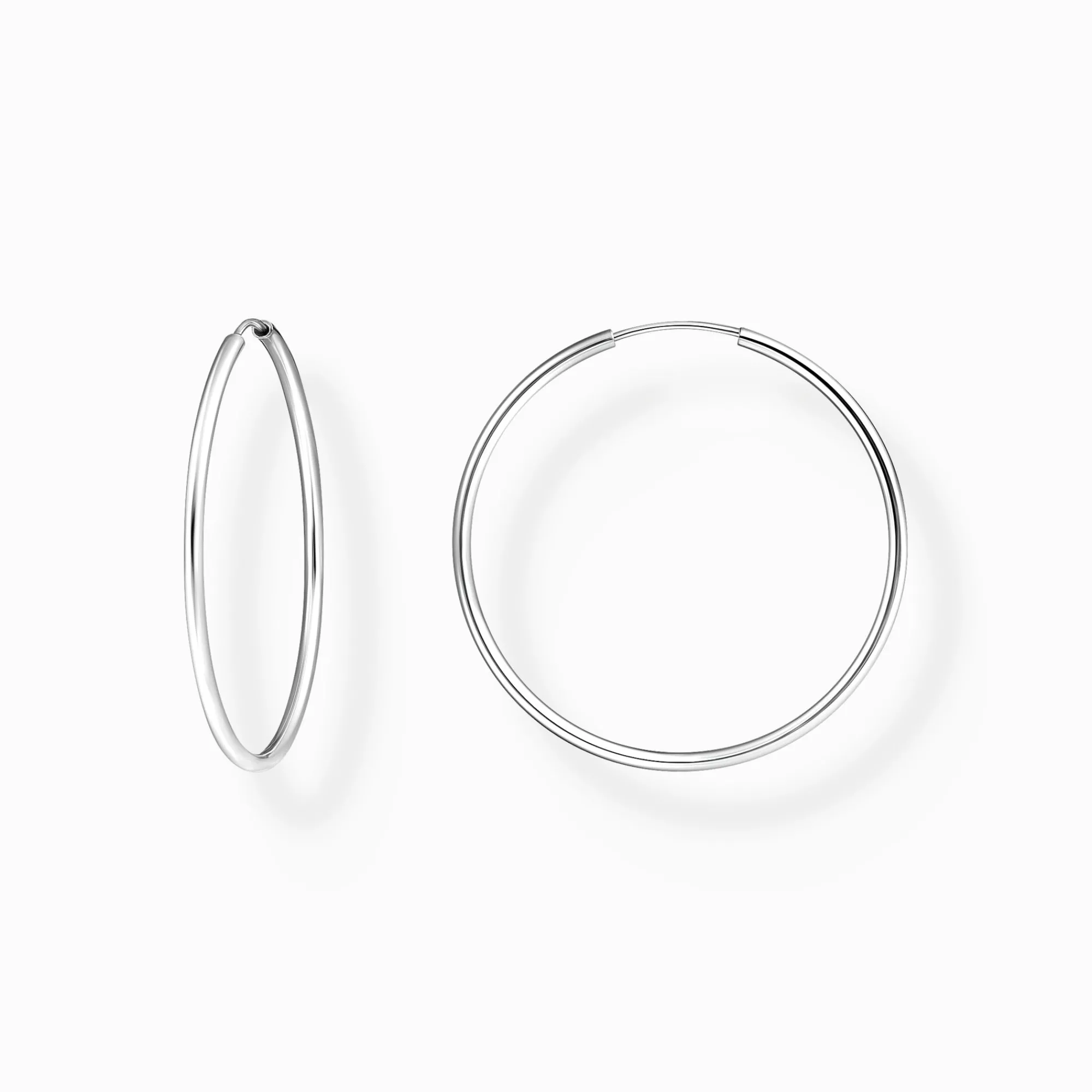 Women THOMAS SABO Hoop Earrings-Silver medium hoop earrings