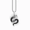 Women THOMAS SABO Necklaces|925 Silver-Silver necklace with dragon pendant