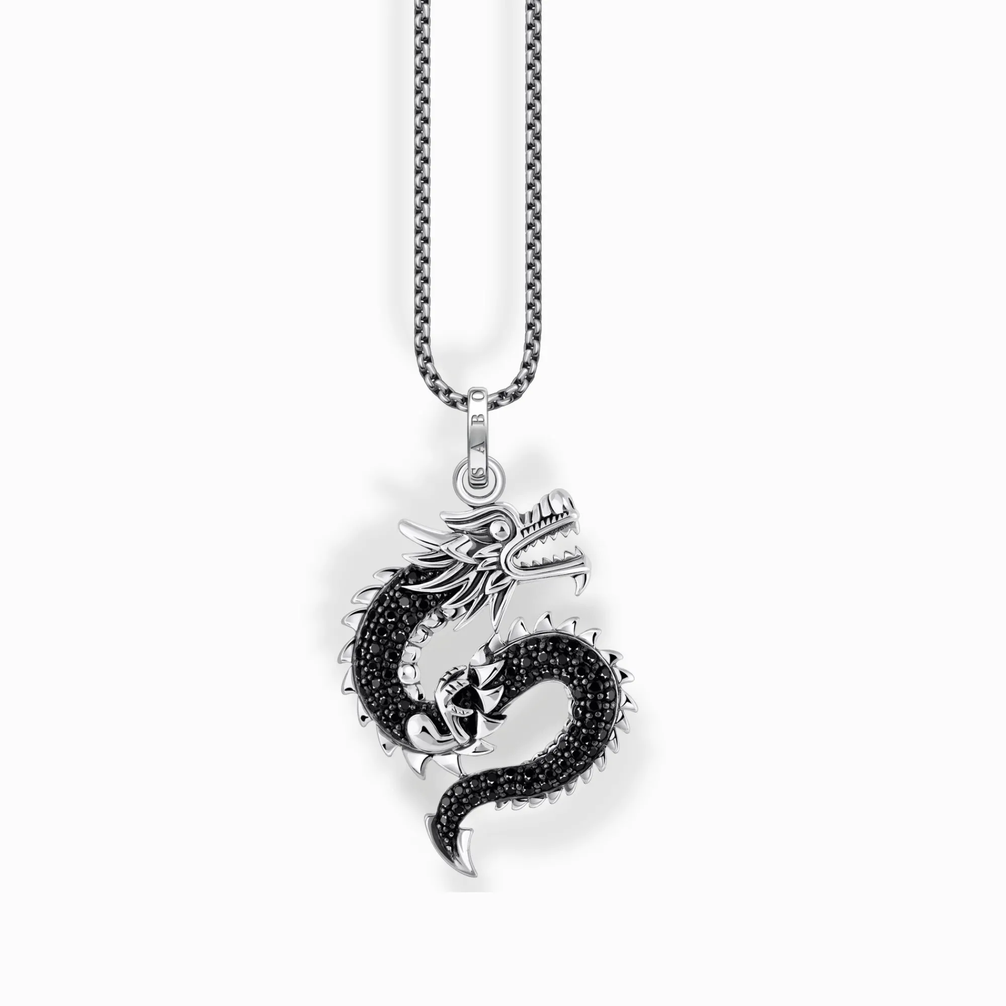 Women THOMAS SABO Necklaces|925 Silver-Silver necklace with dragon pendant