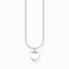 Women THOMAS SABO Necklaces|925 Silver-Silver necklace with heart pendant