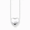 Women THOMAS SABO Necklaces|925 Silver-Silver necklace with heart pendant