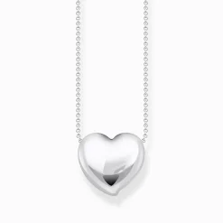 Women THOMAS SABO Necklaces|925 Silver-Silver necklace with heart pendant