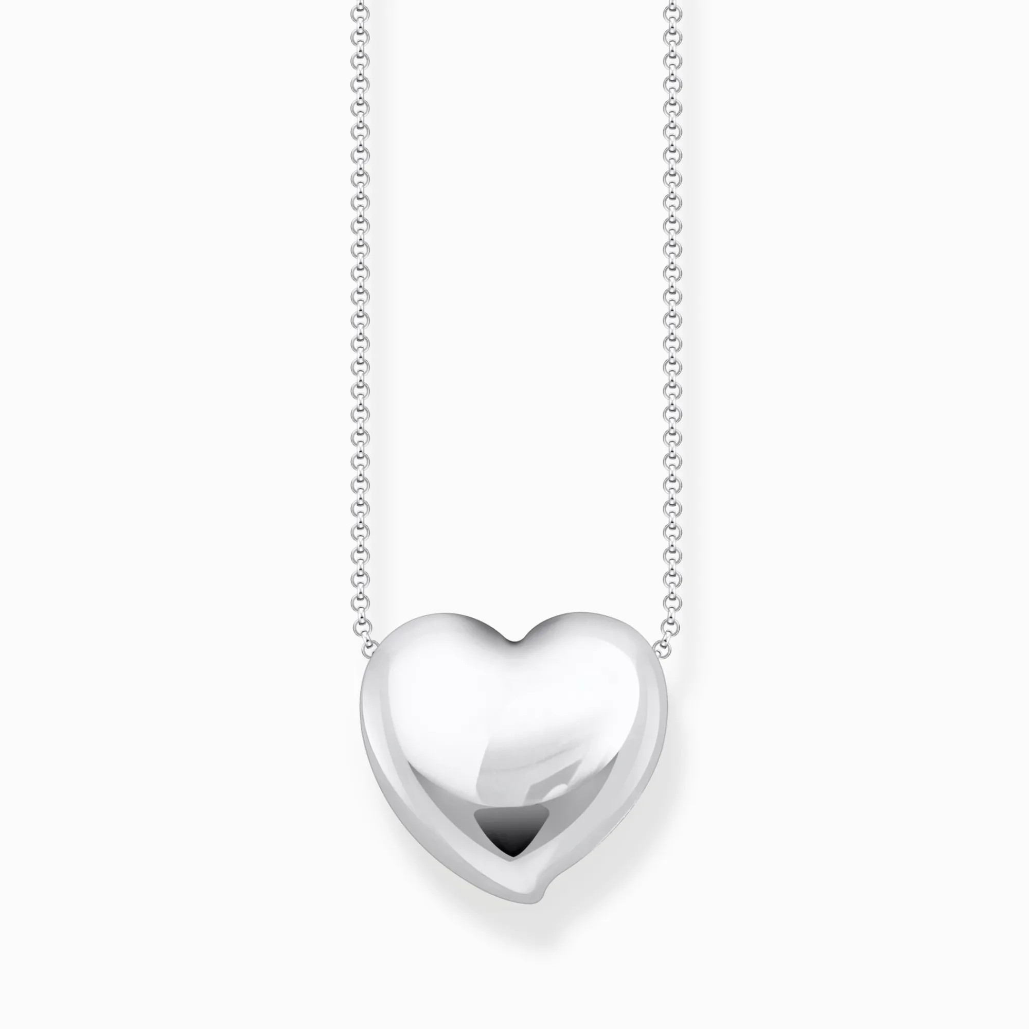Women THOMAS SABO Necklaces|925 Silver-Silver necklace with heart pendant
