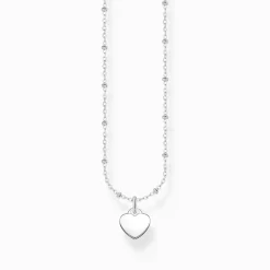 Women THOMAS SABO Necklaces|925 Silver-Silver necklace with heart pendant