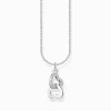 Women THOMAS SABO Necklaces|925 Silver-Silver necklace with intertwined hearts pendant and zirconia