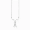 Women THOMAS SABO Necklaces|925 Silver-Silver necklace with letter pendant A and white zirconia