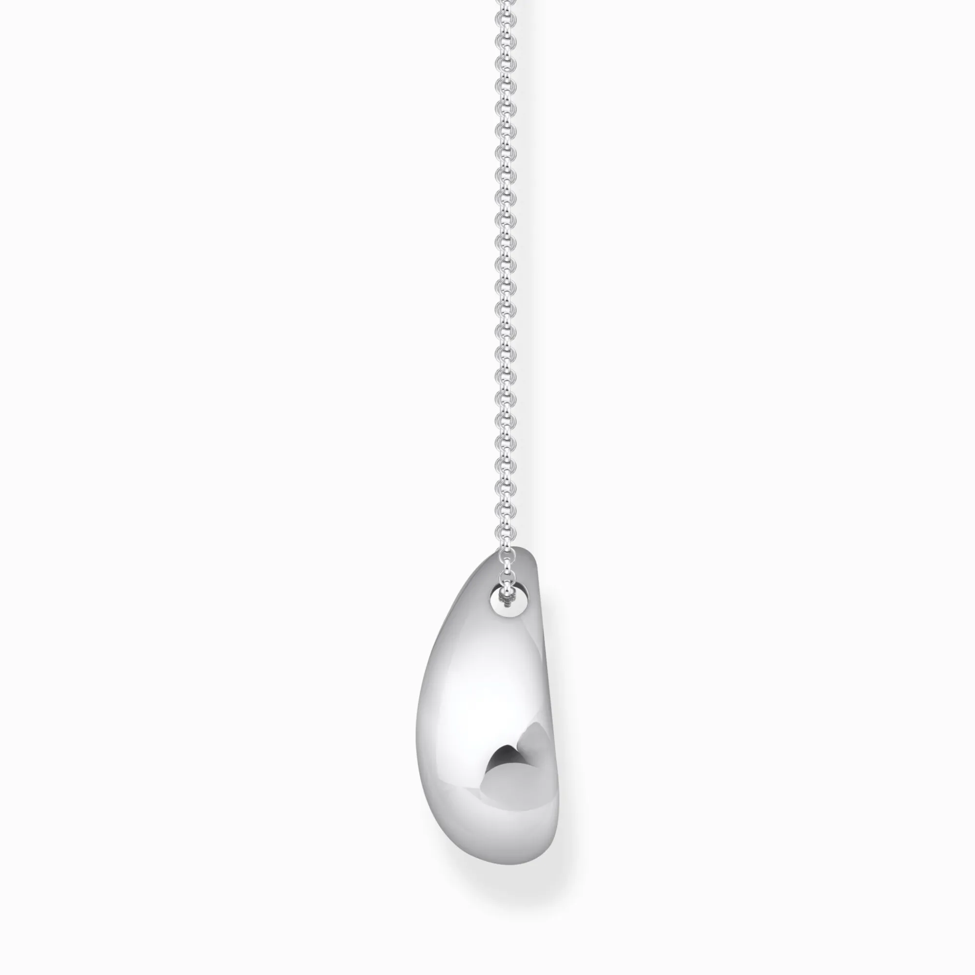 Women THOMAS SABO Necklaces|925 Silver-Silver necklace with pendant in organic drop-shape