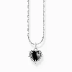 Women THOMAS SABO Necklaces|925 Silver-Silver necklace with pendant Heart Romance