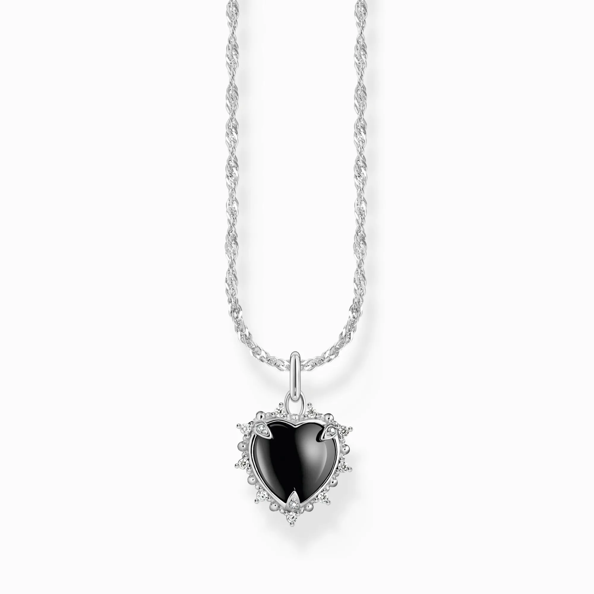Women THOMAS SABO Necklaces|925 Silver-Silver necklace with pendant Heart Romance