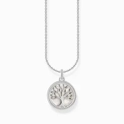Women THOMAS SABO Necklaces-Silver necklace with tree of love pendant and cold enamel