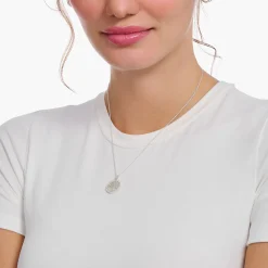 Women THOMAS SABO Necklaces-Silver necklace with tree of love pendant and cold enamel