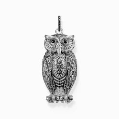 Women THOMAS SABO Pendants|Pendants-Silver pendant Mystic Guardian Owl limited edition