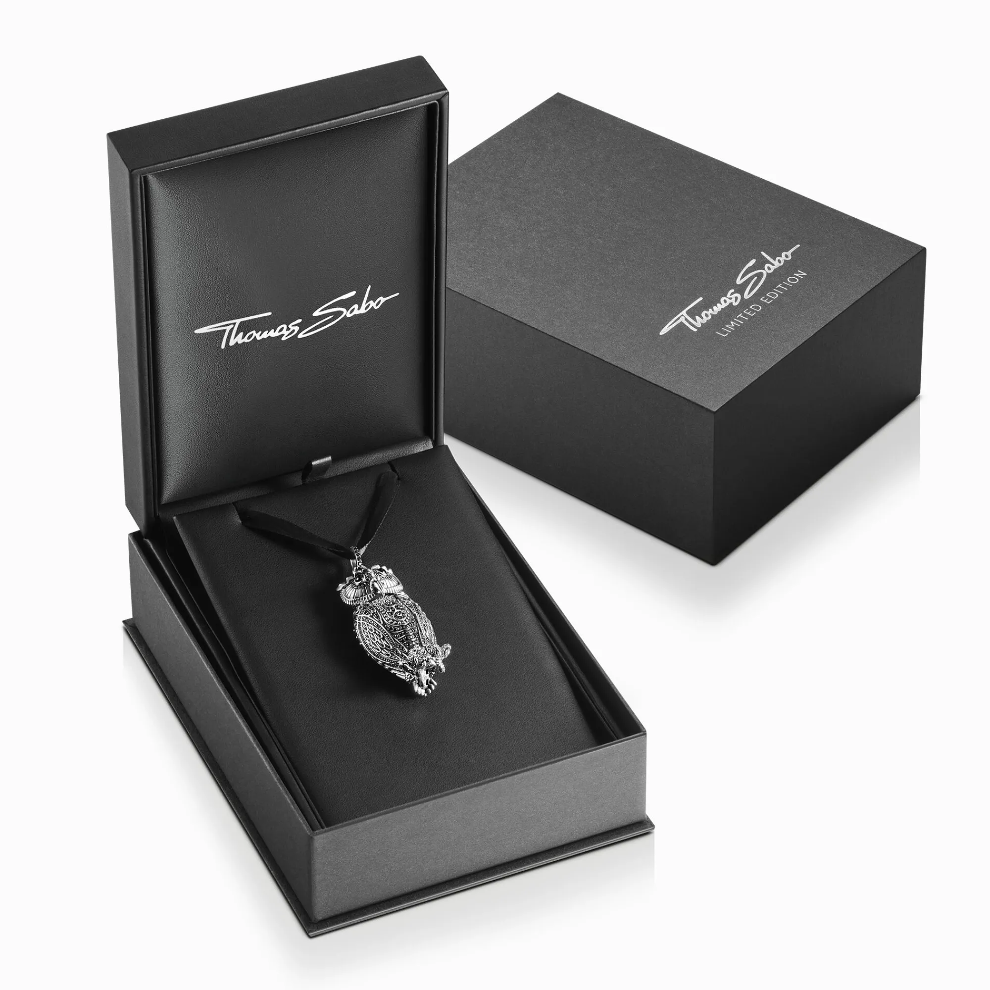 Women THOMAS SABO Pendants|Pendants-Silver pendant Mystic Guardian Owl limited edition