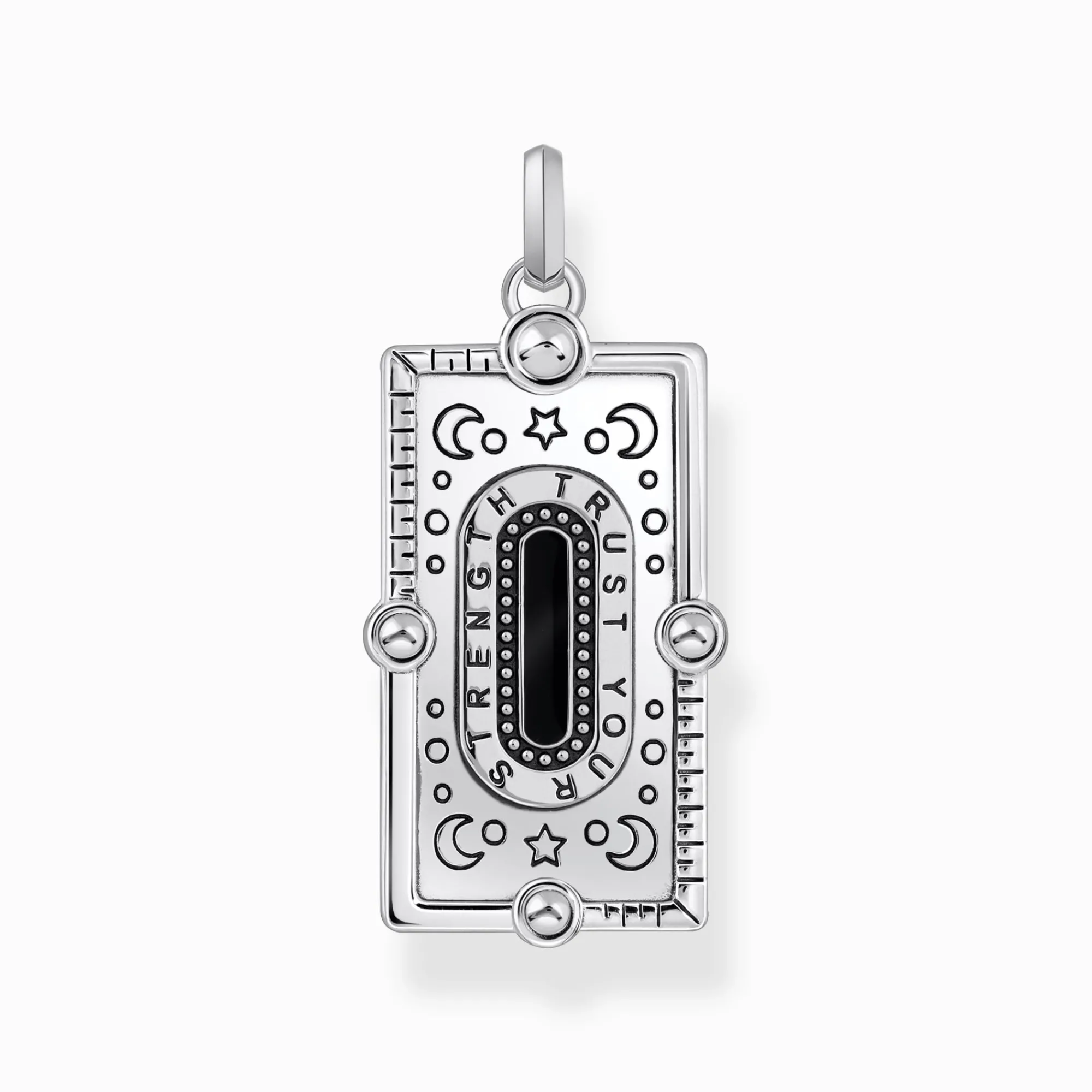 Women THOMAS SABO Pendants-Silver pendant with a snake, black cold enamel and various stones