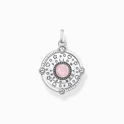 Women THOMAS SABO Pendants-Silver pendant with pinkish cold enamel and cosmic details