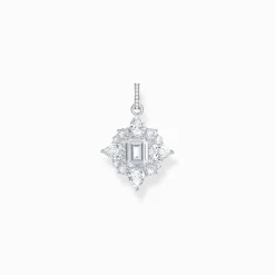 Women THOMAS SABO Pendants|925 Silver-Silver pendant with white zirconia stones